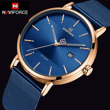 Load image into Gallery viewer, NAVIFORCE Quarts Watch Women Luxury Brand Stainless Steel Mesh Strap Wristwatch Female Fashion Reloj Mujer 2019 Bracelet Gifts