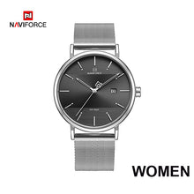 Load image into Gallery viewer, NAVIFORCE Quarts Watch Women Luxury Brand Stainless Steel Mesh Strap Wristwatch Female Fashion Reloj Mujer 2019 Bracelet Gifts