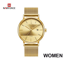 Load image into Gallery viewer, NAVIFORCE Quarts Watch Women Luxury Brand Stainless Steel Mesh Strap Wristwatch Female Fashion Reloj Mujer 2019 Bracelet Gifts