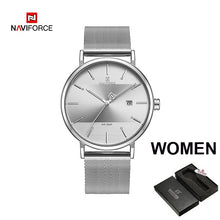Load image into Gallery viewer, NAVIFORCE Quarts Watch Women Luxury Brand Stainless Steel Mesh Strap Wristwatch Female Fashion Reloj Mujer 2019 Bracelet Gifts