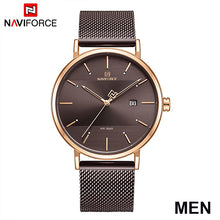 Load image into Gallery viewer, NAVIFORCE Quarts Watch Women Luxury Brand Stainless Steel Mesh Strap Wristwatch Female Fashion Reloj Mujer 2019 Bracelet Gifts