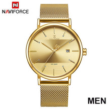 Load image into Gallery viewer, NAVIFORCE Quarts Watch Women Luxury Brand Stainless Steel Mesh Strap Wristwatch Female Fashion Reloj Mujer 2019 Bracelet Gifts