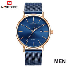 Load image into Gallery viewer, NAVIFORCE Quarts Watch Women Luxury Brand Stainless Steel Mesh Strap Wristwatch Female Fashion Reloj Mujer 2019 Bracelet Gifts