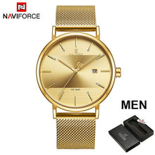 Load image into Gallery viewer, NAVIFORCE Quarts Watch Women Luxury Brand Stainless Steel Mesh Strap Wristwatch Female Fashion Reloj Mujer 2019 Bracelet Gifts