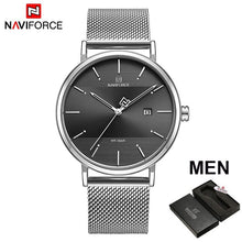 Load image into Gallery viewer, NAVIFORCE Quarts Watch Women Luxury Brand Stainless Steel Mesh Strap Wristwatch Female Fashion Reloj Mujer 2019 Bracelet Gifts