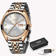 Load image into Gallery viewer, LIGE Fashion Women Watches Ladies Top Brand luxury Waterproof Gold Quartz Watch Women Stainless Steel Date Wear Gift Clock 2019