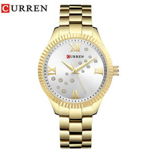 Load image into Gallery viewer, CURREN New Fashion Watch Women's Rhinestone Quartz Wristwatch Ladies Dress Female Clock relogio feminino Rose Gold reloj mujer